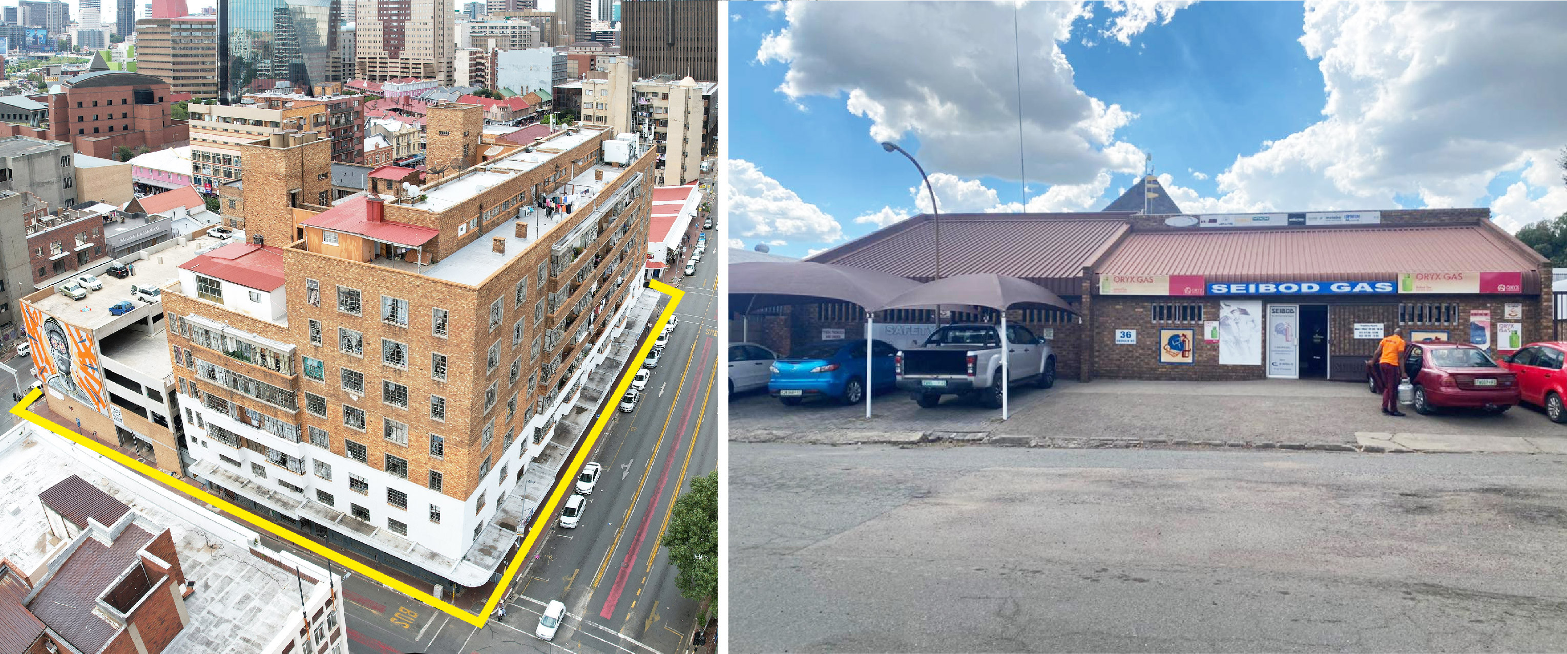 JHB CBD Street Block with Shops & Apartments